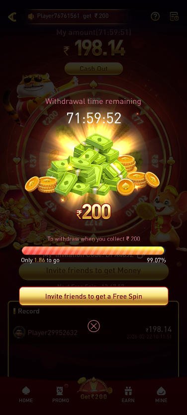 Fn7 Game App login screen and dashboard interface on mobile